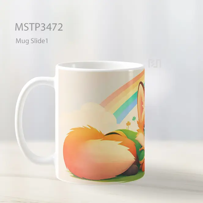 Rubah Pelangi Mug MSTP3472 - All-side / Desain