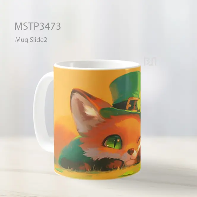 Rubah Periang Mug MSTP3473 - All-side / Desain