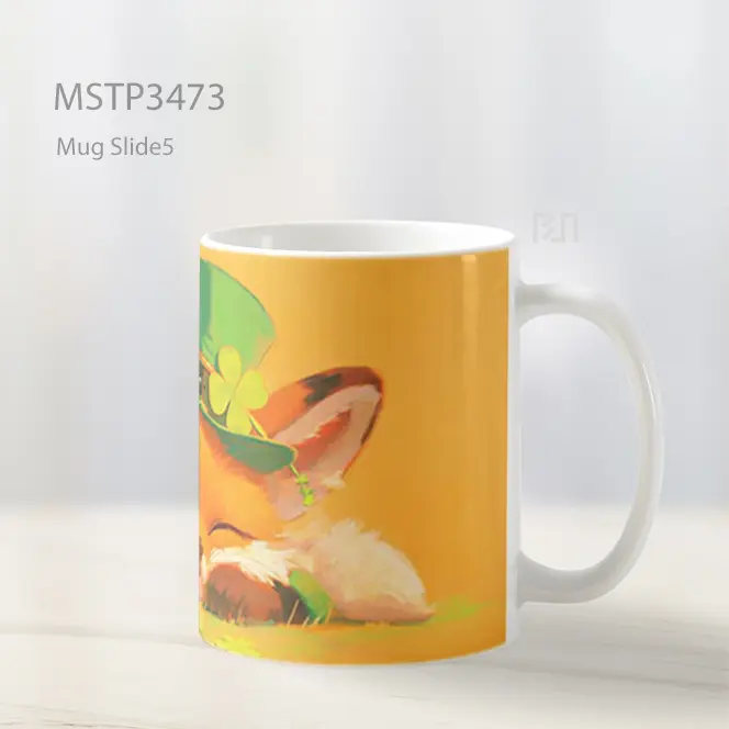 Rubah Periang Mug MSTP3473 - All-side / Desain