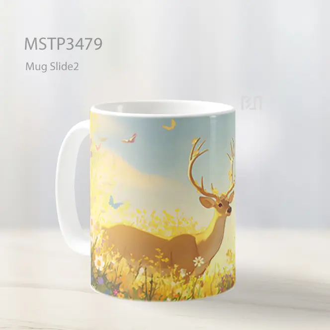 Rusa Emas Mug MSTP3479 - All-side / Desain