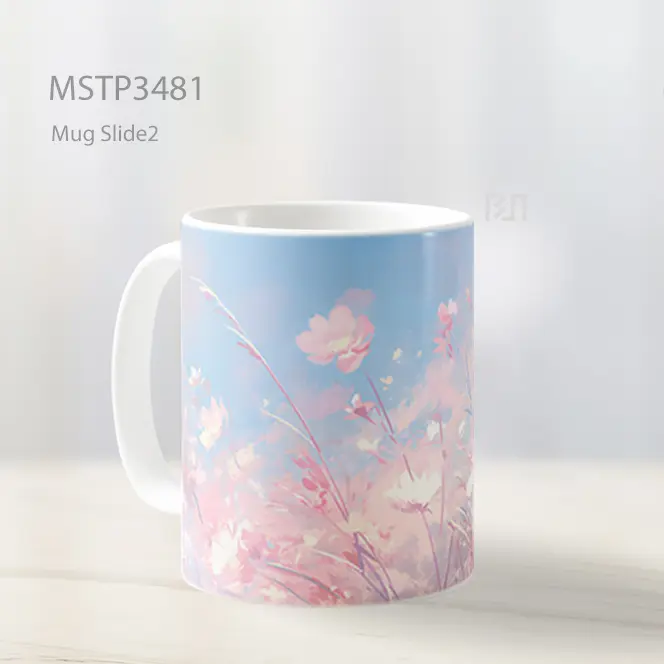 Sakura Awan Merah Muda Mug MSTP3481 - All-side / Desain