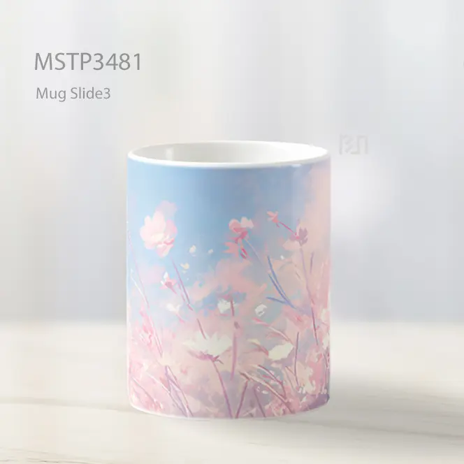 Sakura Awan Merah Muda Mug MSTP3481 - All-side / Desain
