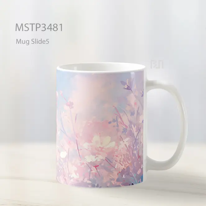 Sakura Awan Merah Muda Mug MSTP3481 - All-side / Desain