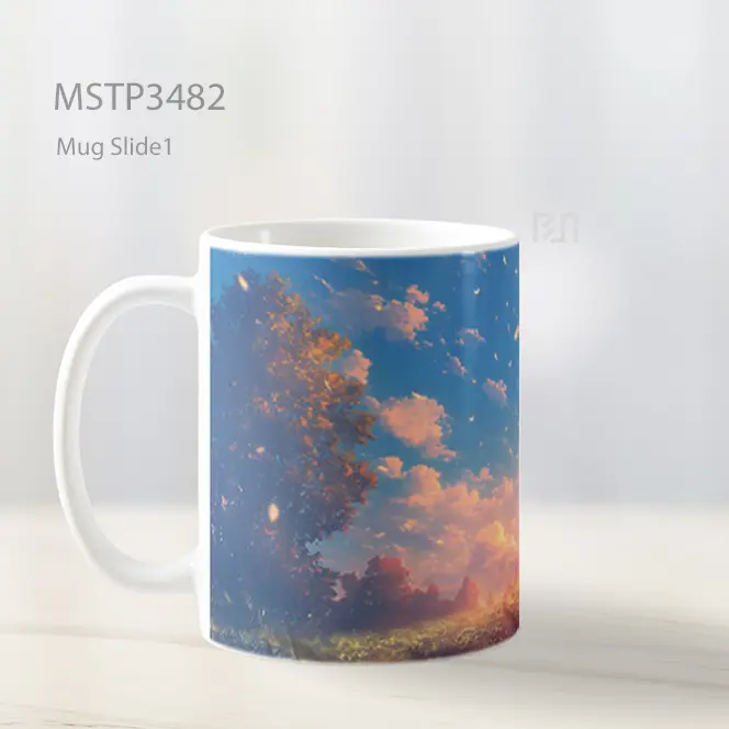 Senja Awan Pink Mug MSTP3482 - All-side / Desain