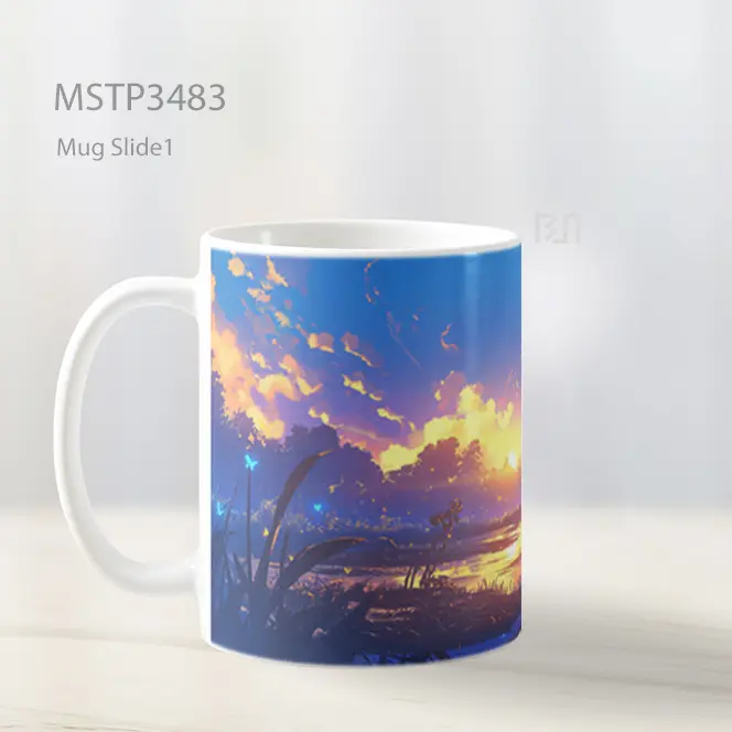 Senja Keemasan Mug MSTP3483 - All-side / Desain
