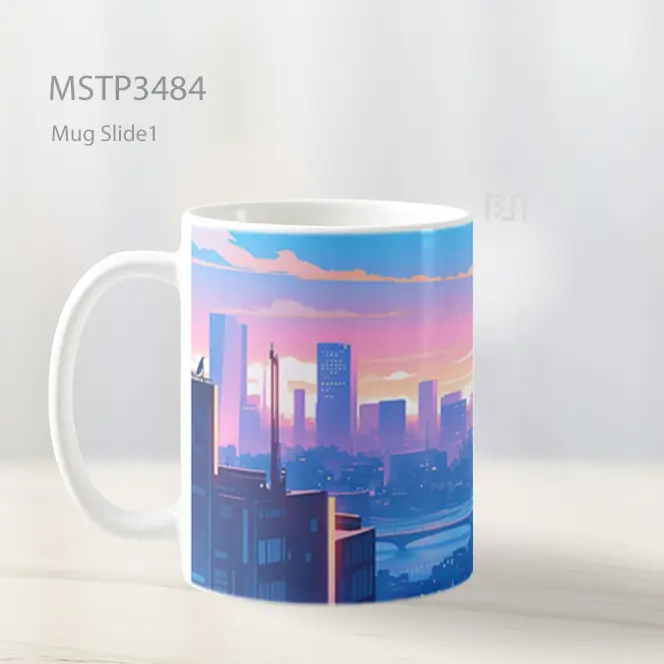 Senja Perkotaan Mug MSTP3484 - All-side / Desain