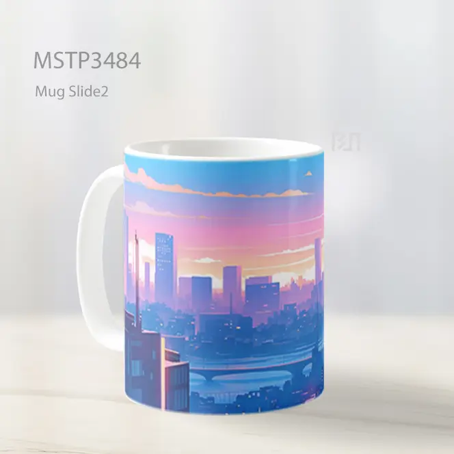 Senja Perkotaan Mug MSTP3484 - All-side / Desain