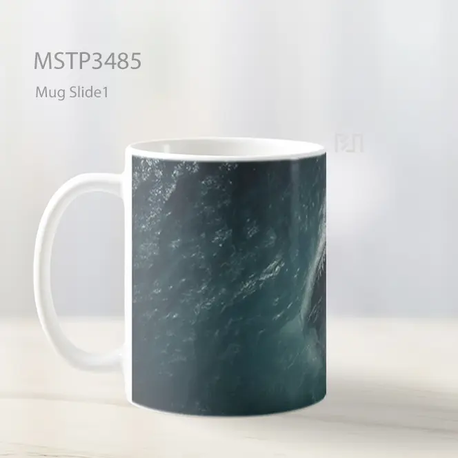 Serangan Hiu Mug MSTP3485 - All-side / Desain