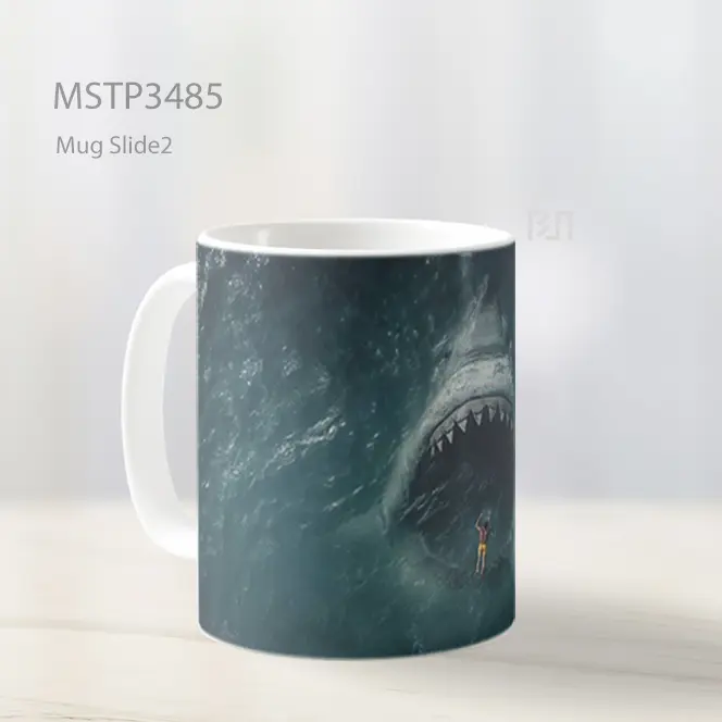Serangan Hiu Mug MSTP3485 - All-side / Desain