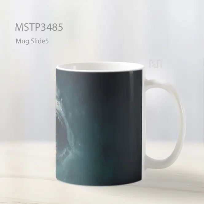 Serangan Hiu Mug MSTP3485 - All-side / Desain