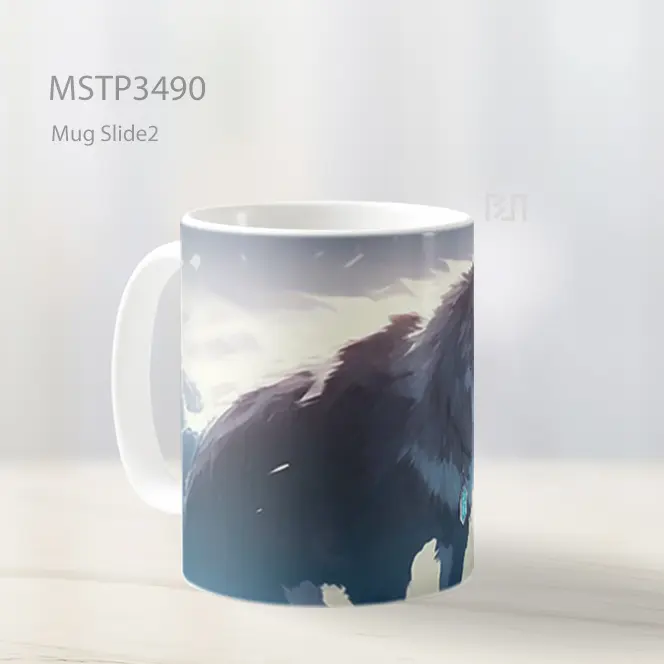 Serigala Cahaya Mug MSTP3490 - All-side / Desain