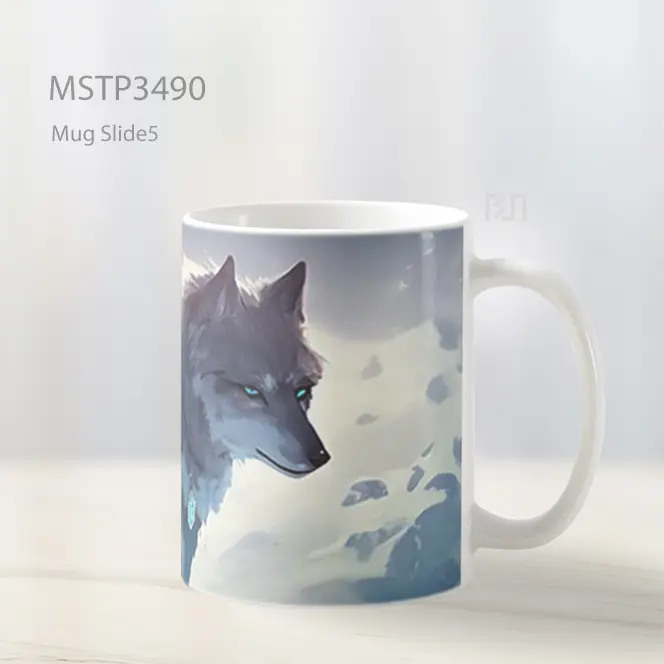 Serigala Cahaya Mug MSTP3490 - All-side / Desain