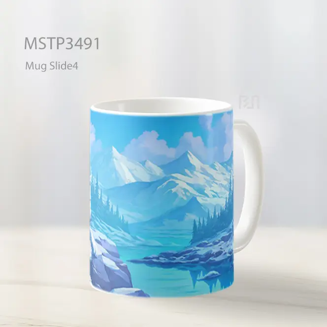 Mug Keramik Premium SNI - Serigala Di Alam Bersalju Mug MSTP3491