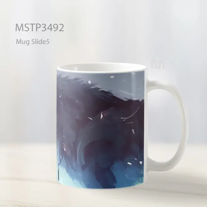 Serigala Dingin Mug MSTP3492 - All-side / Desain