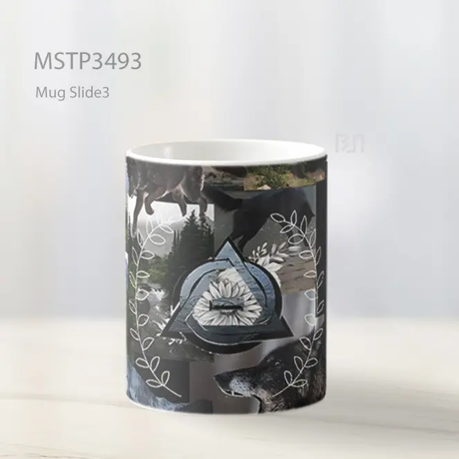 Serigala Hutan Mug MSTP3493 - All-side / Desain
