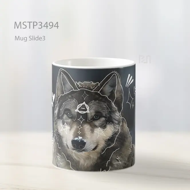 Serigala Imut Mug MSTP3494 - All-side / Desain