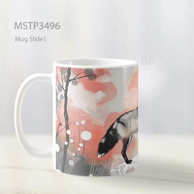 Serigala Sakura Mug MSTP3496 - All-side / Desain