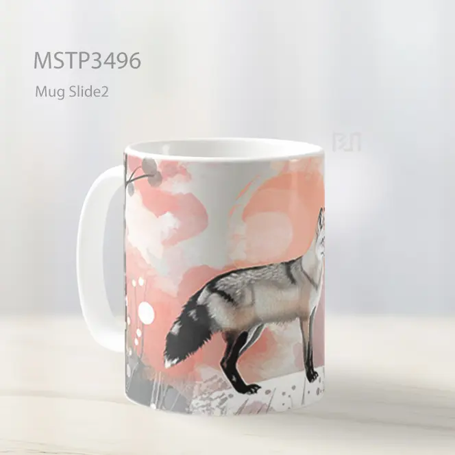 Serigala Sakura Mug MSTP3496 - All-side / Desain
