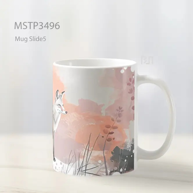 Serigala Sakura Mug MSTP3496 - All-side / Desain