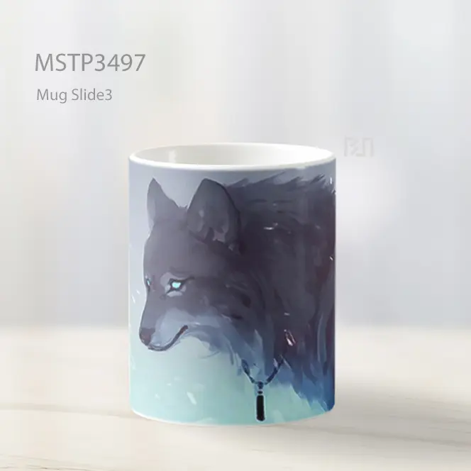 Serigala Tenang Mug MSTP3497 - All-side / Desain