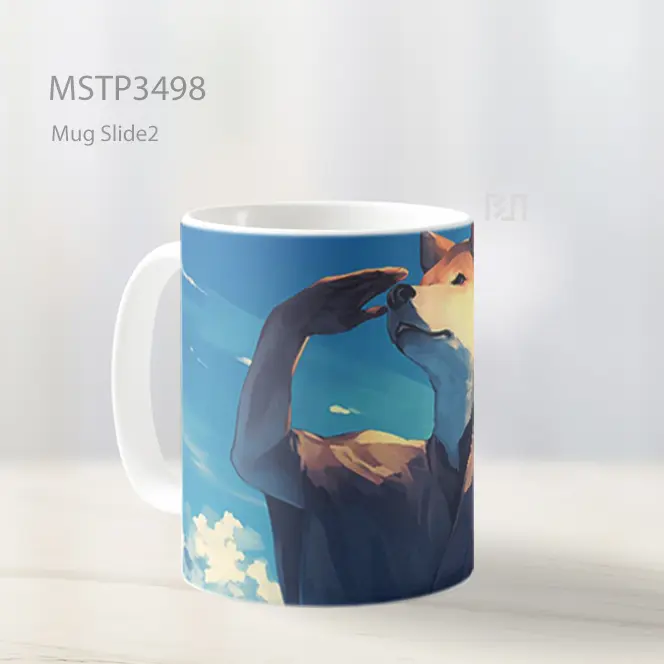 Shiba Inu Gagah Mug MSTP3498 - All-side / Desain