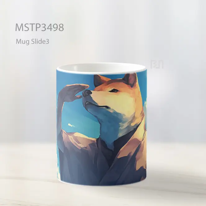 Shiba Inu Gagah Mug MSTP3498 - All-side / Desain