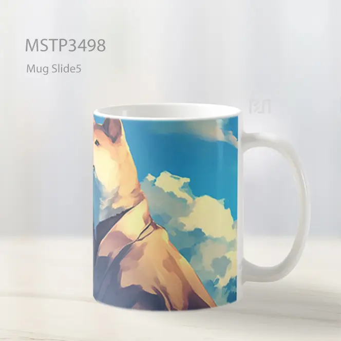 Shiba Inu Gagah Mug MSTP3498 - All-side / Desain