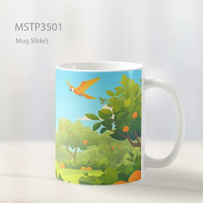Taman Burung Saat Musim Semi Mug MSTP3501 - All-side / Desain