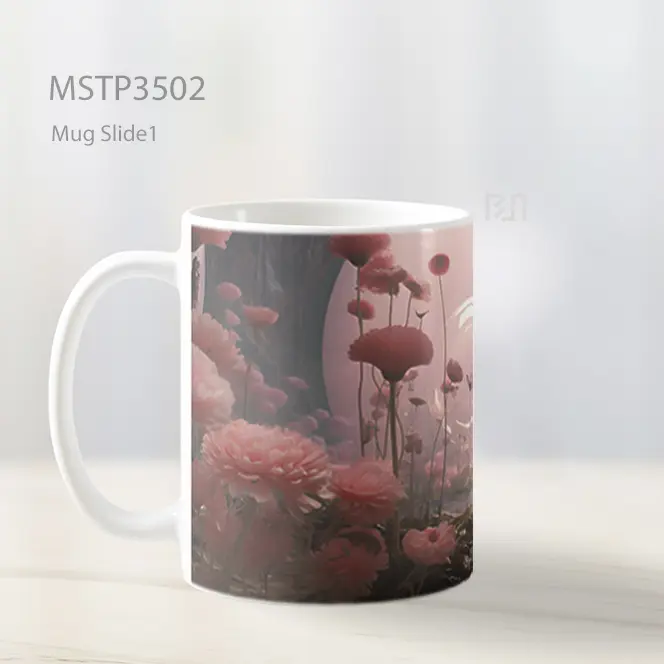 Taman Fantasi Pink Mug MSTP3502 - All-side / Desain