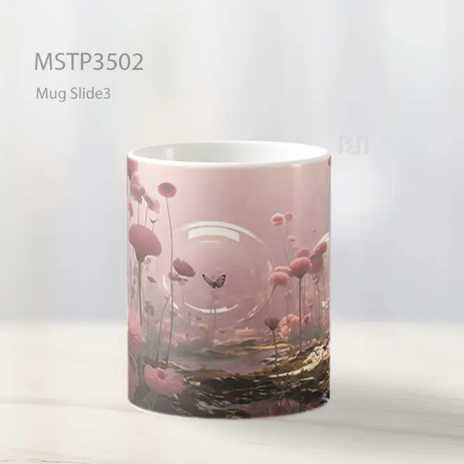 Taman Fantasi Pink Mug MSTP3502 - All-side / Desain