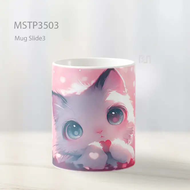 Tatapan Anak Kucing Mug MSTP3503 - All-side / Desain