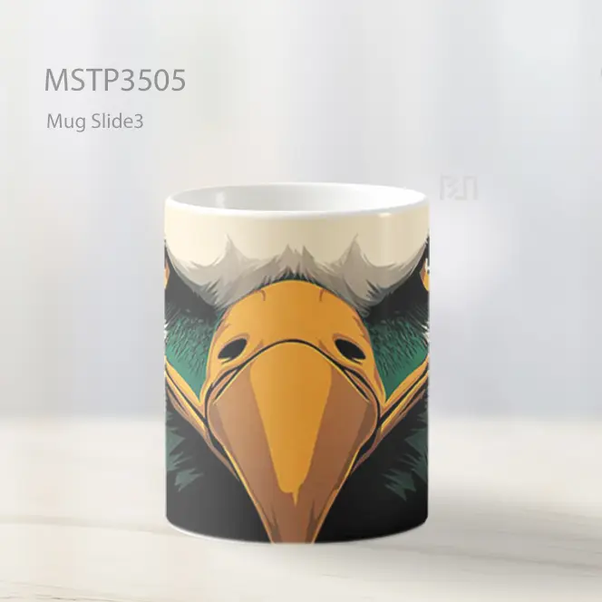 Tatapan Gagah Burung Elang Mug MSTP3505 - All-side / Desain