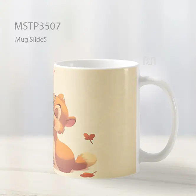Tupai Peluk Mug MSTP3507 - All-side / Desain