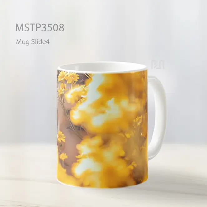 Wajah Di Ladang Bunga Mug MSTP3508