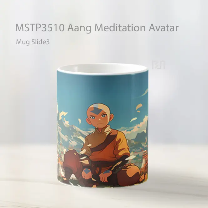 Aang Meditation Avatar Mug Gelas Keramik MSTP3510 - All-side / Desain