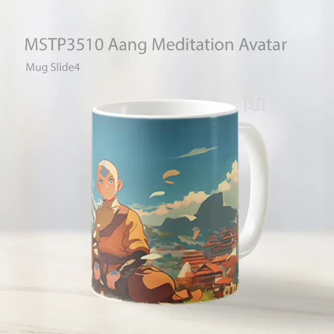 Aang Meditation Avatar Mug Gelas Keramik MSTP3510