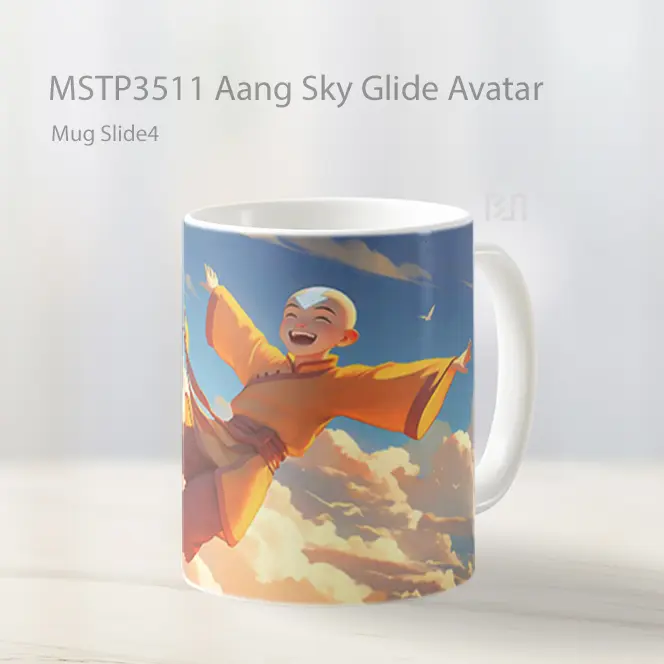 Aang Sky Glide Avatar Mug Gelas Keramik MSTP3511