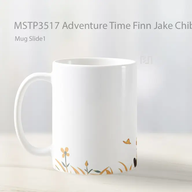 Adventure Time Finn Jake Chibi Mug Gelas Keramik MSTP3517 - All-side / Desain