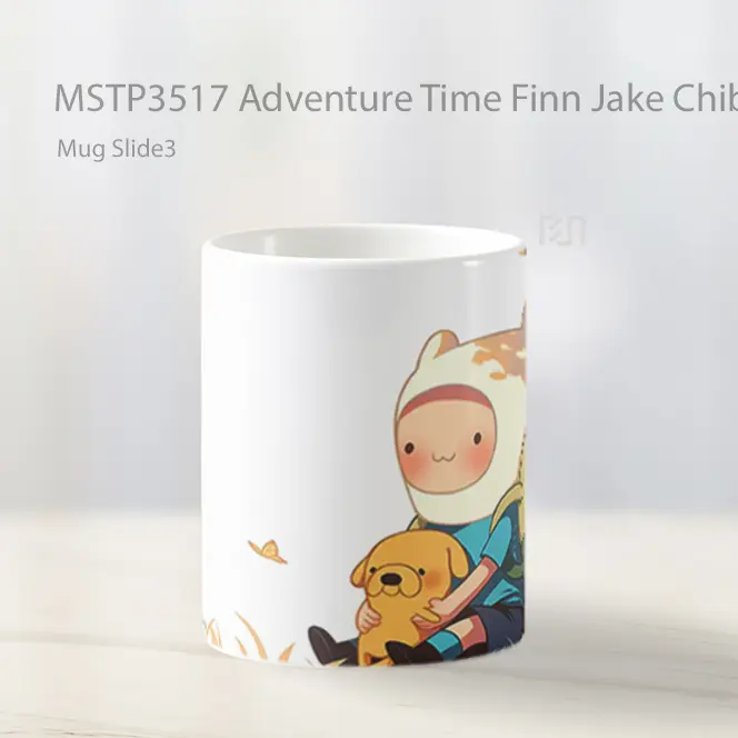 Adventure Time Finn Jake Chibi Mug Gelas Keramik MSTP3517 - All-side / Desain