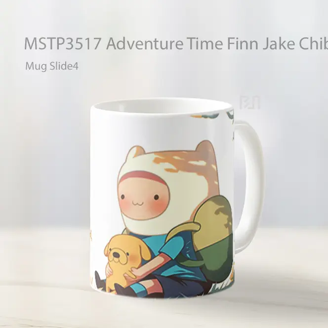 Adventure Time Finn Jake Chibi Mug Gelas Keramik MSTP3517
