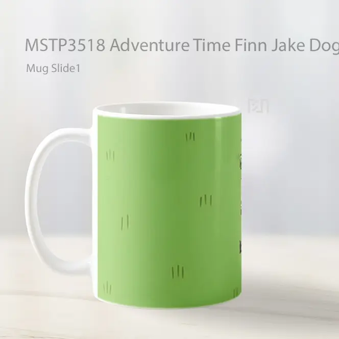 Adventure Time Finn Jake Dog Relaxing Grass Mug Gelas Keramik MSTP3518 - All-side / Desain