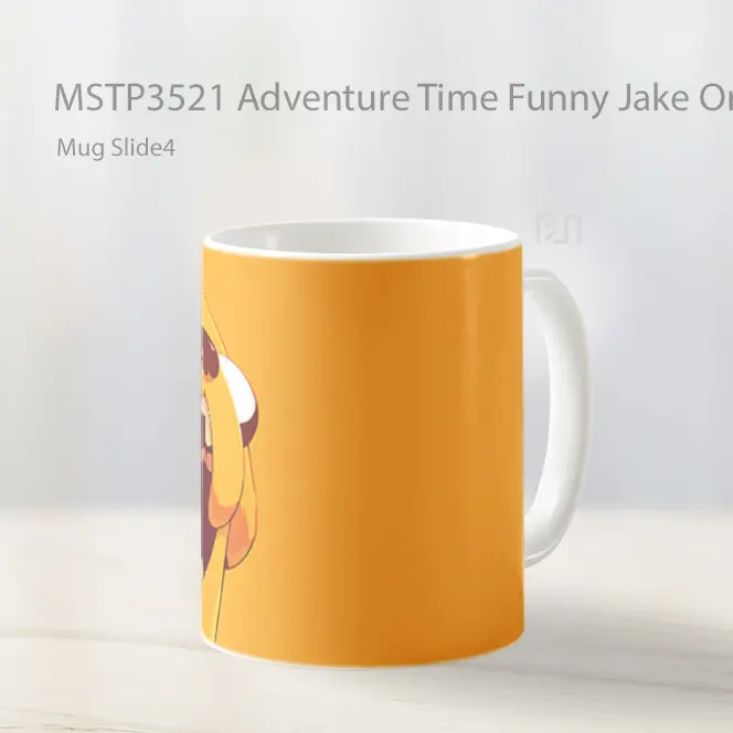 Adventure Time Funny Jake Orange Mug Gelas Keramik MSTP3521