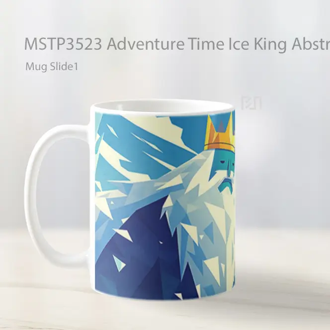 Adventure Time Ice King Abstract Mug Gelas Keramik MSTP3523 - All-side / Desain