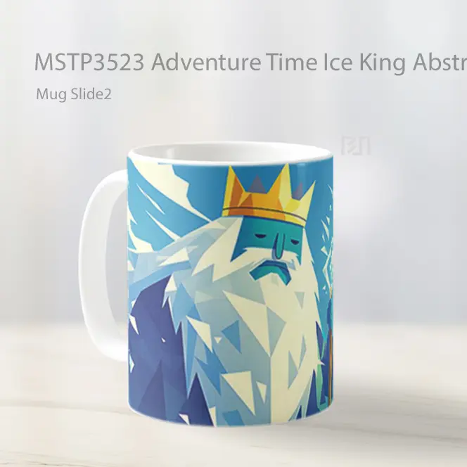 Adventure Time Ice King Abstract Mug Gelas Keramik MSTP3523 - All-side / Desain