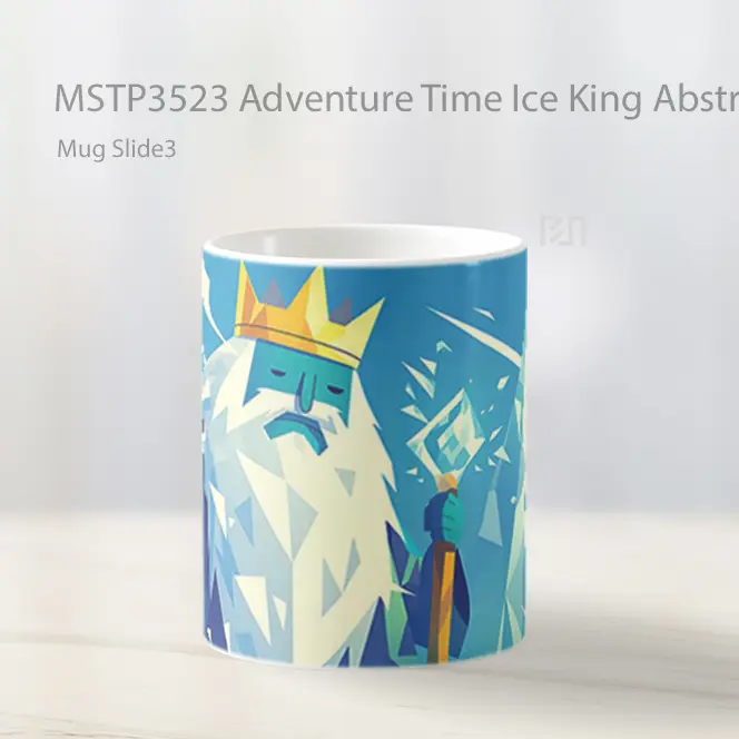 Adventure Time Ice King Abstract Mug Gelas Keramik MSTP3523 - All-side / Desain
