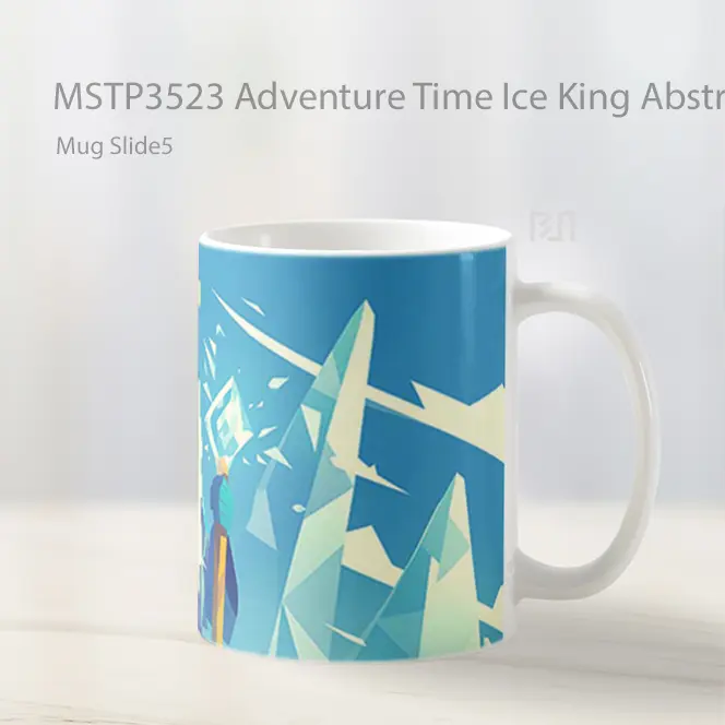 Adventure Time Ice King Abstract Mug Gelas Keramik MSTP3523 - All-side / Desain