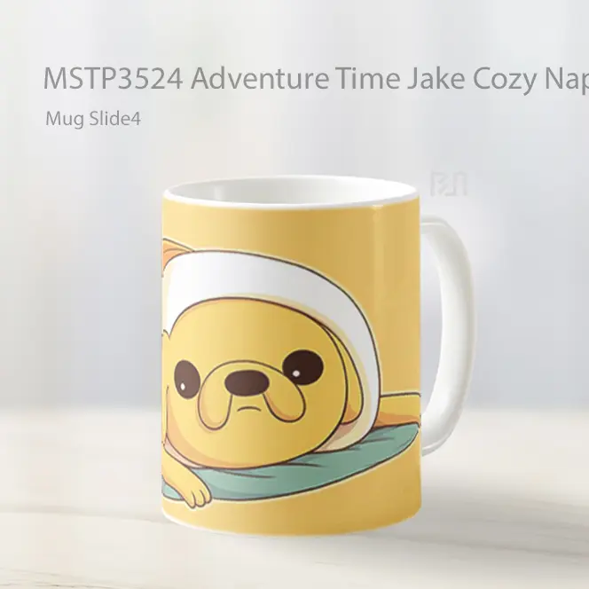 Adventure Time Jake Cozy Nap Mug Gelas Keramik MSTP3524