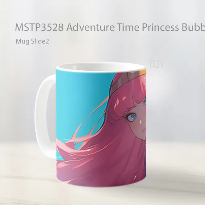Adventure Time Princess Bubblegum Mug Gelas Keramik MSTP3528 - All-side / Desain