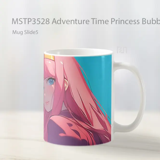 Adventure Time Princess Bubblegum Mug Gelas Keramik MSTP3528 - All-side / Desain