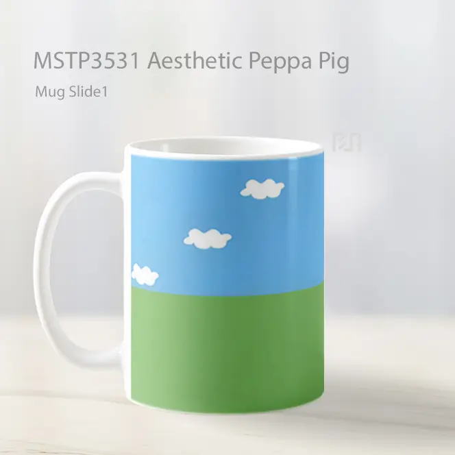 Aesthetic Peppa Pig Mug Gelas Keramik MSTP3531 - All-side / Desain